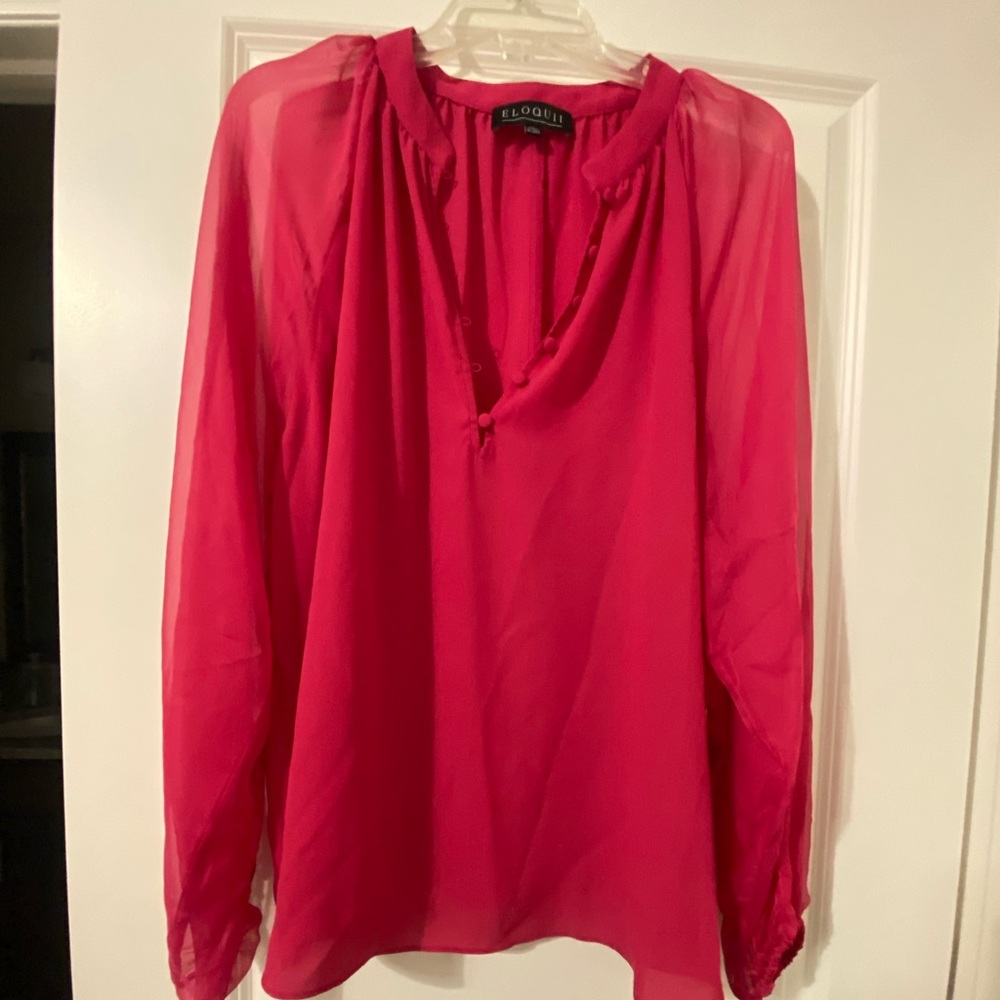 Pink Eloquii Blouse